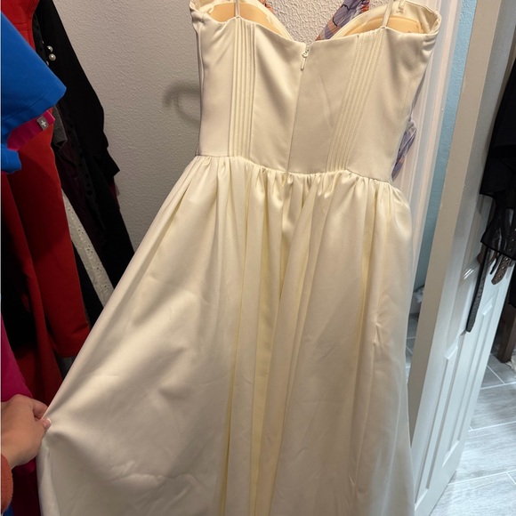 House of CB Cream A-Line Skirt - Picture 7 of 10